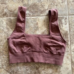 Free People Mauve Long line Bra